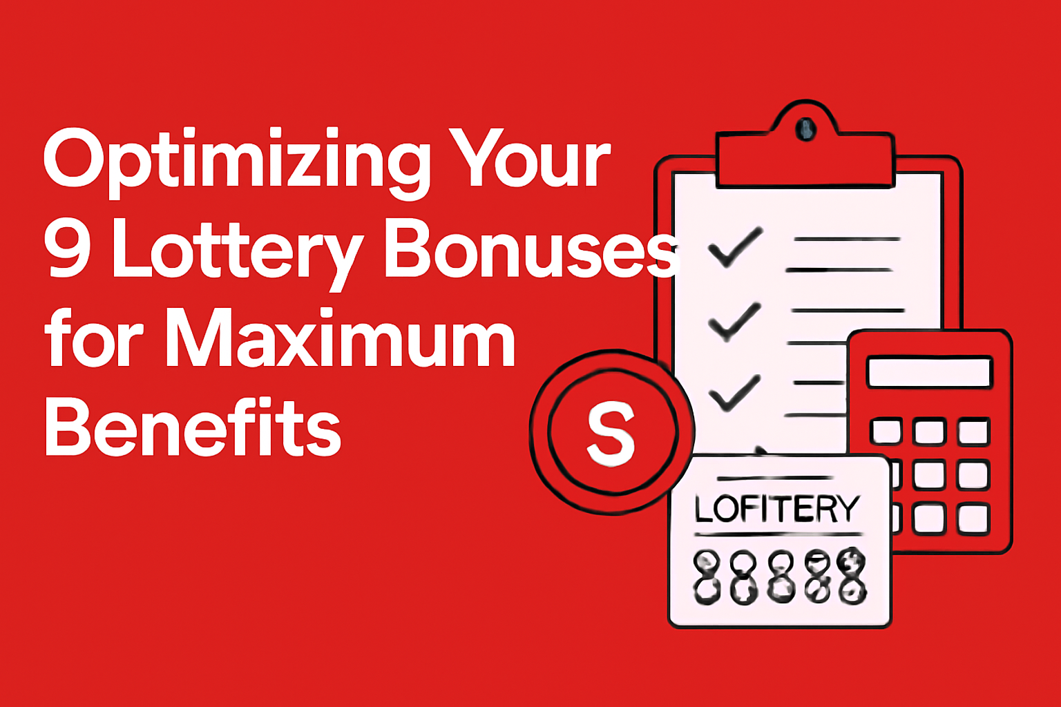 Informational scene illustrating 9 Lottery Access Tips.