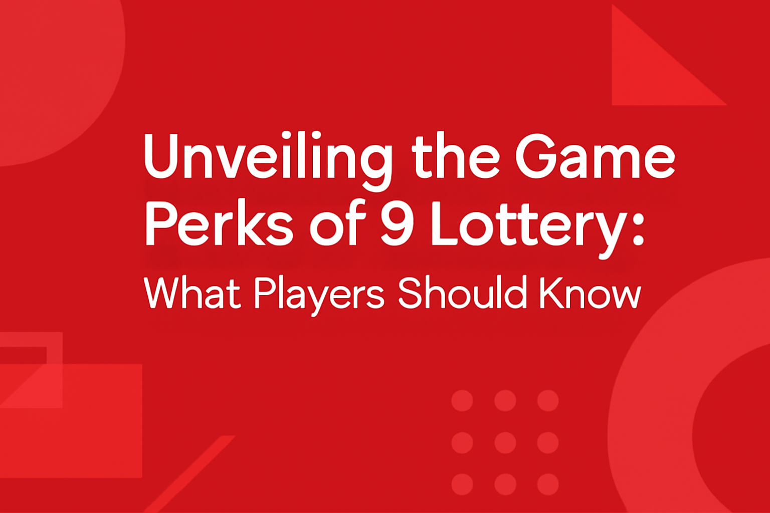 Informational scene depicting the 9 Lottery Account Recovery Process.