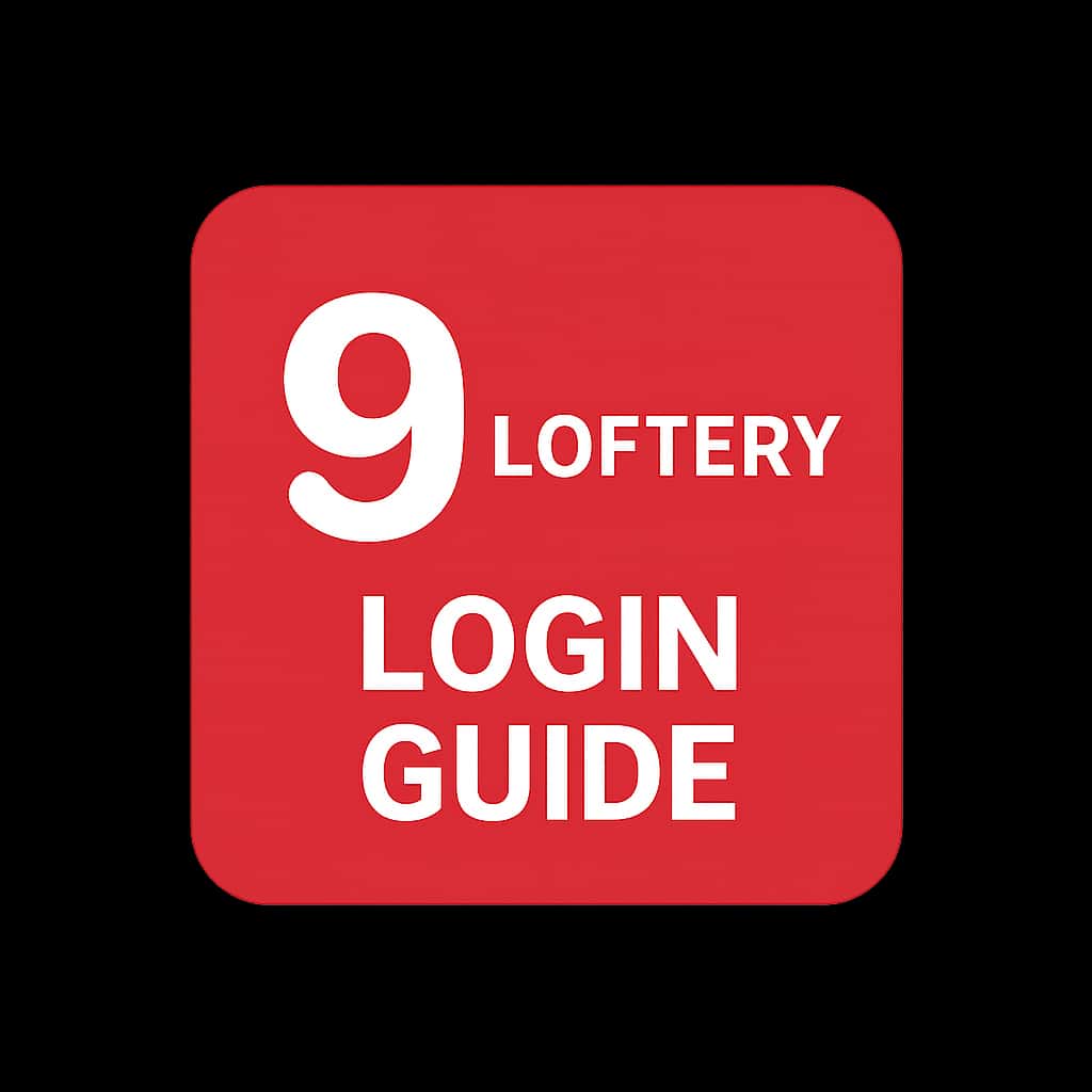 An icon representing the 9 Lottery Login Guide with the text '9 Lottery'.