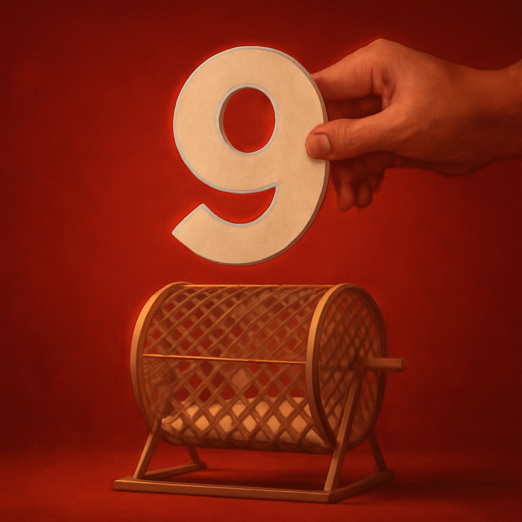 Badge concept for Advanced 9 Lottery Access Tips.