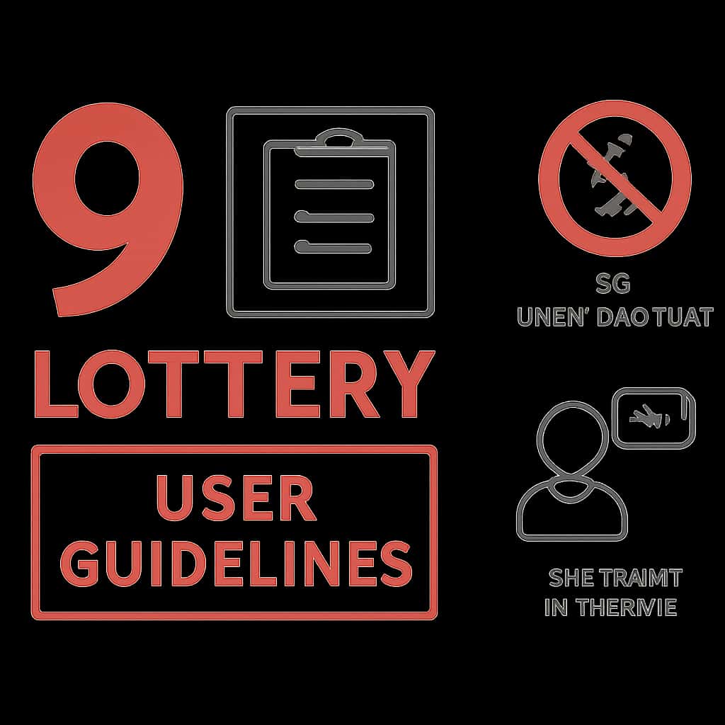 Illustrative diagram explaining a key section of the 9 Lottery User Guidelines.