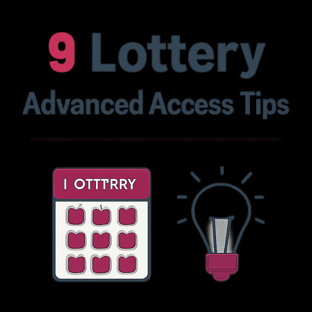 Illustration explaining a section of Advanced 9 Lottery Access Tips.