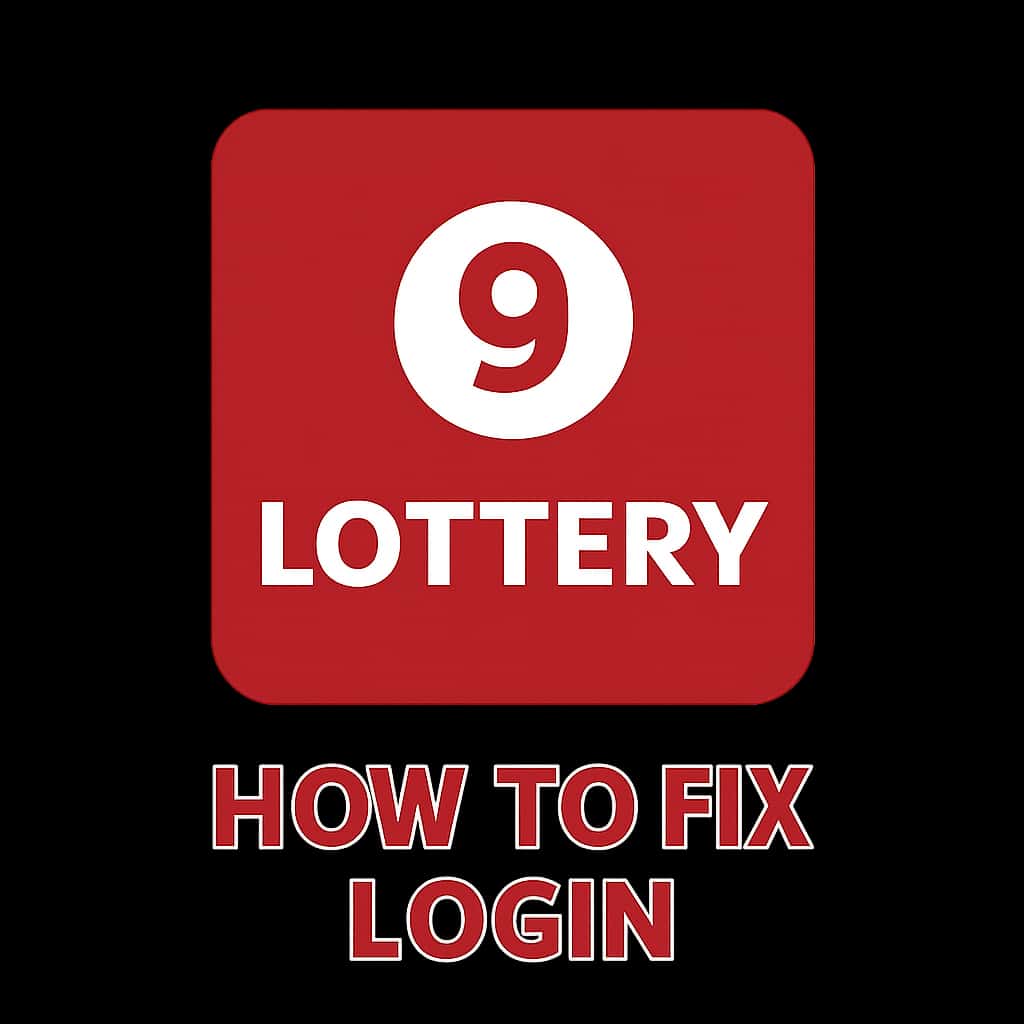 Icon representing guidance for fixing login issues on 9 Lottery