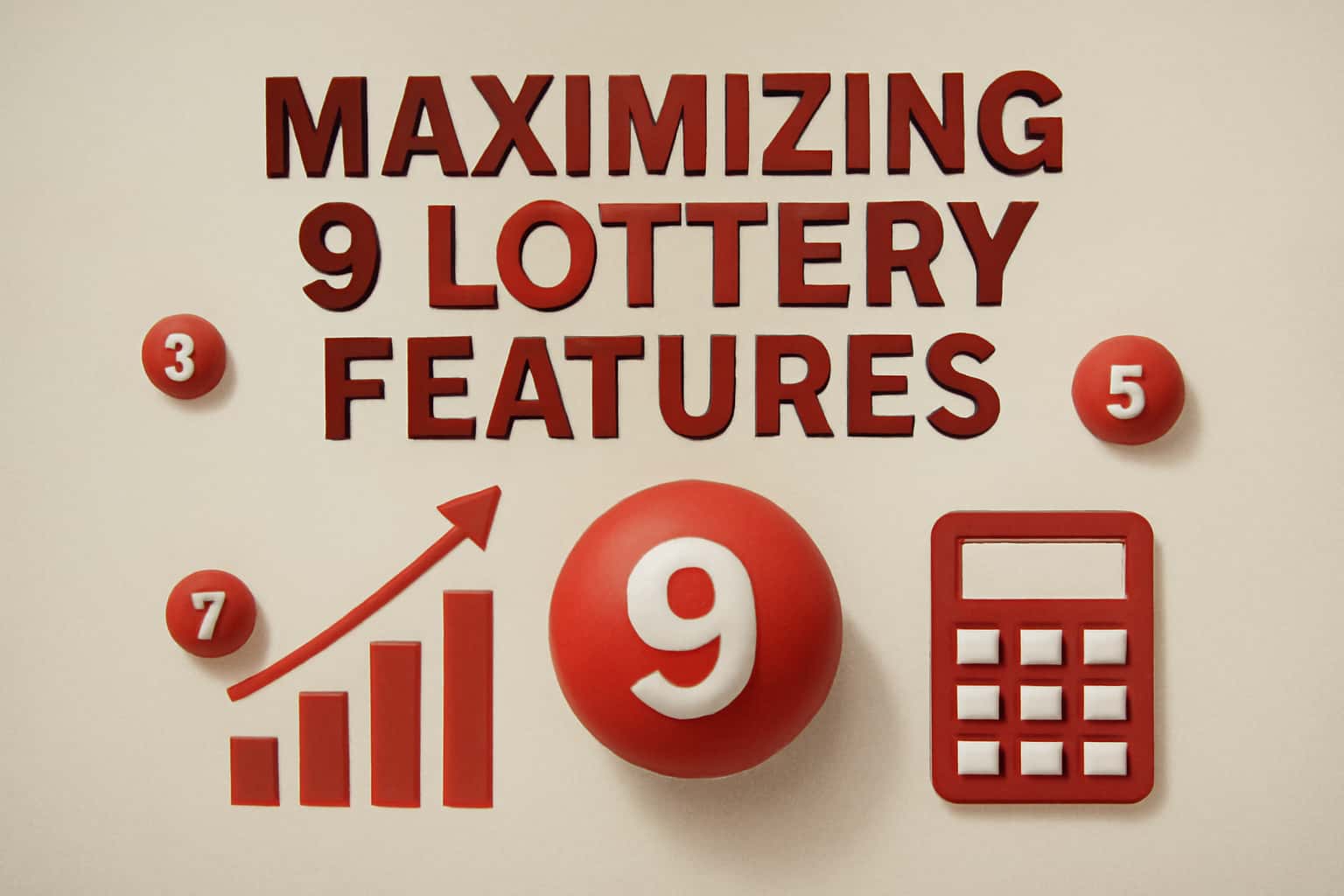 An informative scene illustrating the concept of maximizing the features available in the 9 Lottery platform.
