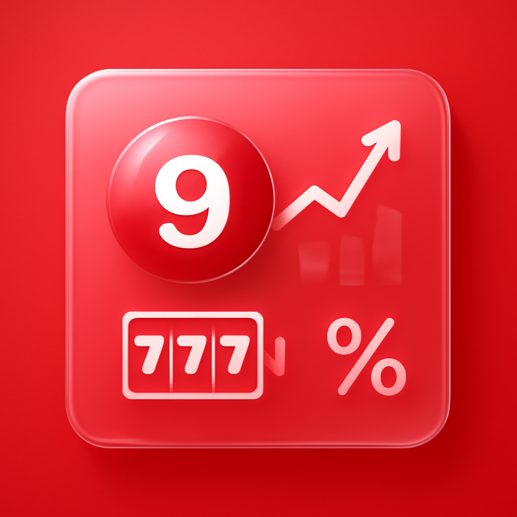 An illustration showing key features of the 9 Lottery platform.